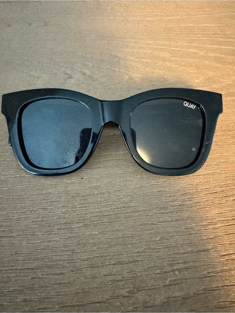 Quay Australia Black Square-Frame Sunglasses